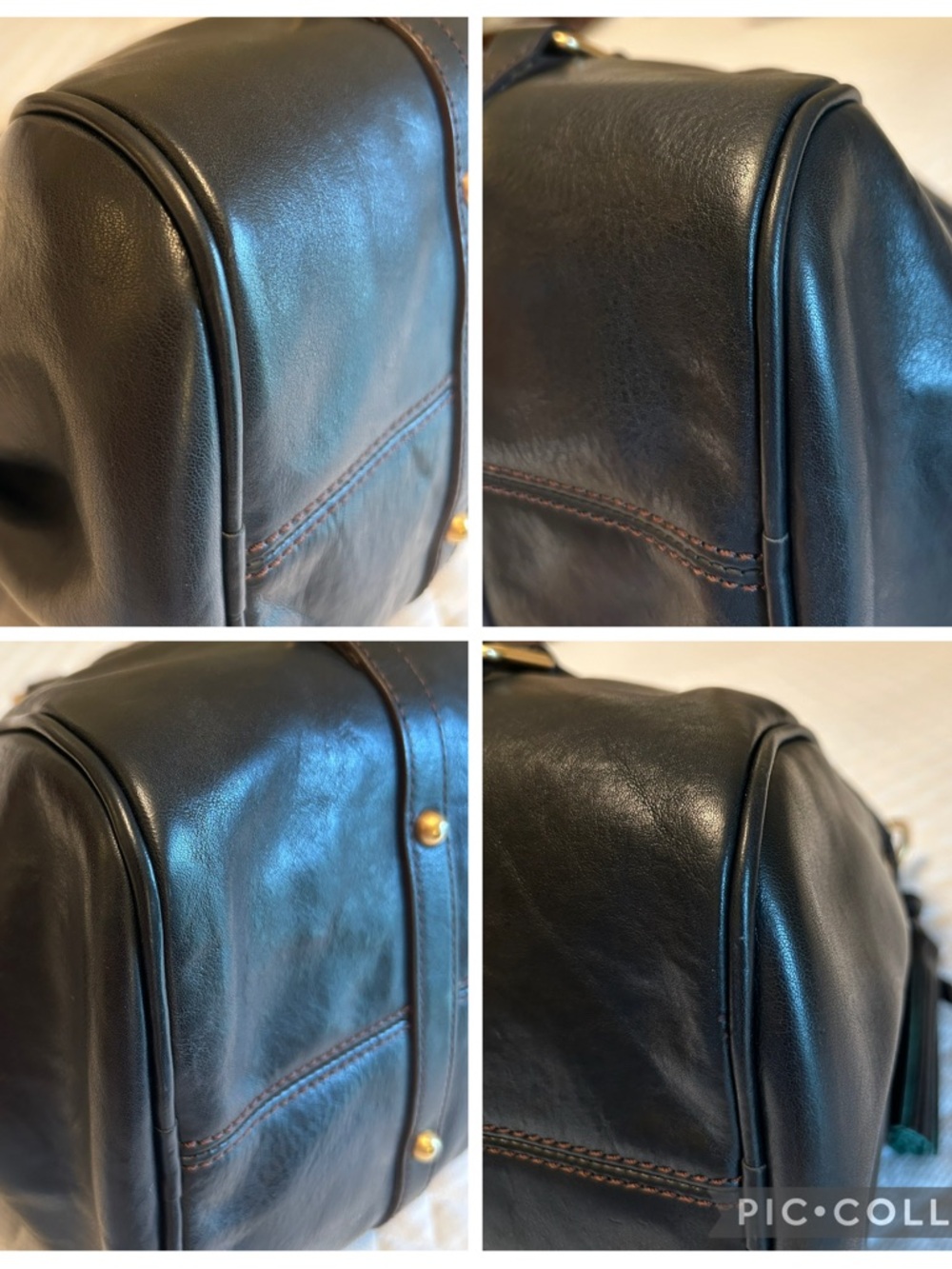 Dooney & Bourke Large Florentine Satchel in Black Black - Picture 6 of 12